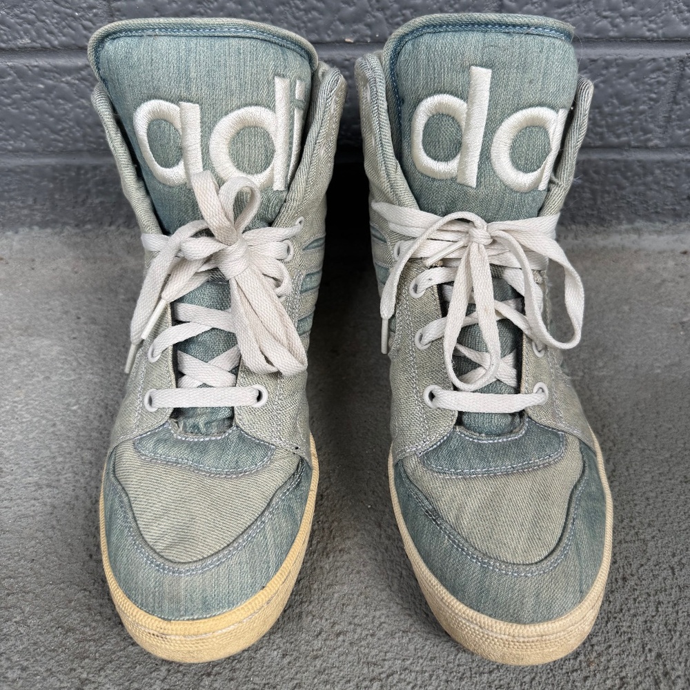 Adidas x Jeremy Scott Women’s Denim High Tops